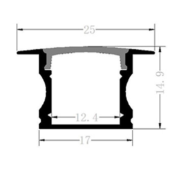 1714B LED Profiles Surface Mounted for Under Cabinet Lighting