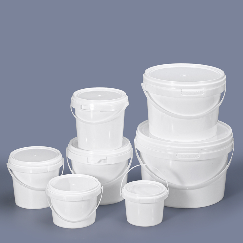 Logo Printing Food Grade White Plastic Buckets and Customizable
