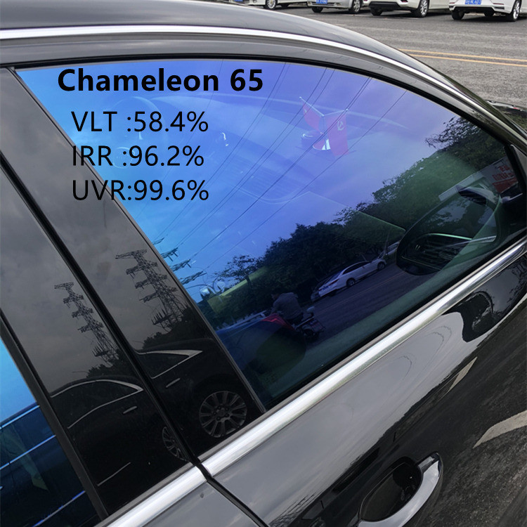 IRR99% Blue Chameleon Window Tint 2 mil Thickness Explosion Proof Anti UV