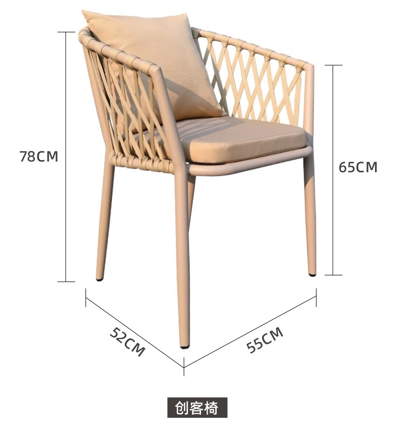 "Luxury Nordic-Style Outdoor Furniture – Premium Weatherproof Rattan Dining Set for Patio and Garden"