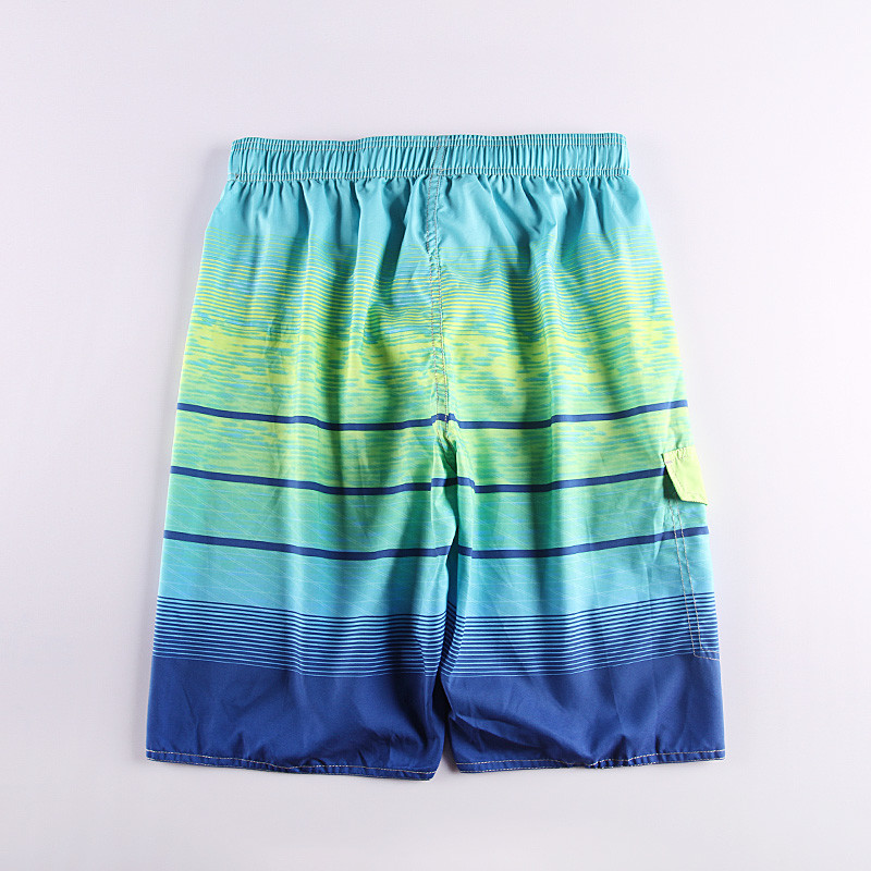 Stockpapa 100% Polyester Mens Striped Board Shorts