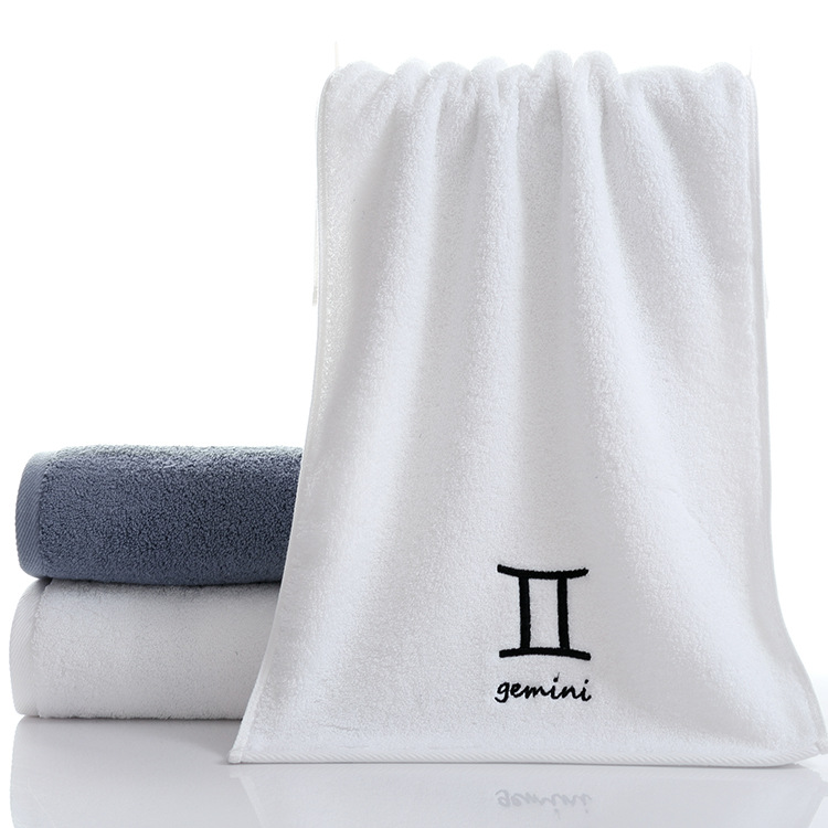Room Space Bathroom Room Zodiac Towel Face Towel Bath Towel for Facial Cleansing Towel