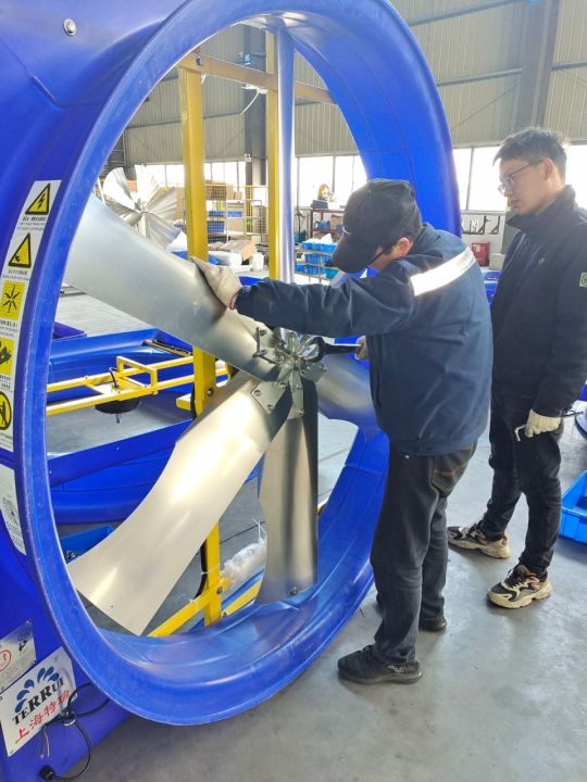 Big Air Cooling Circulation Industrial Exhaust Fan Aluminum Blade Poultry Farm Fan