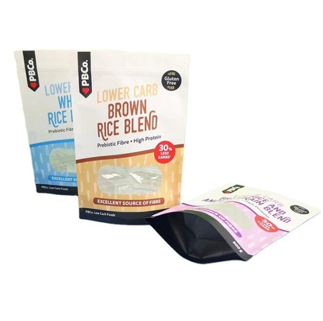 Stand Up Mylar Coffee Packaging Bags Custom Printed 200 Micron Moisture Proof