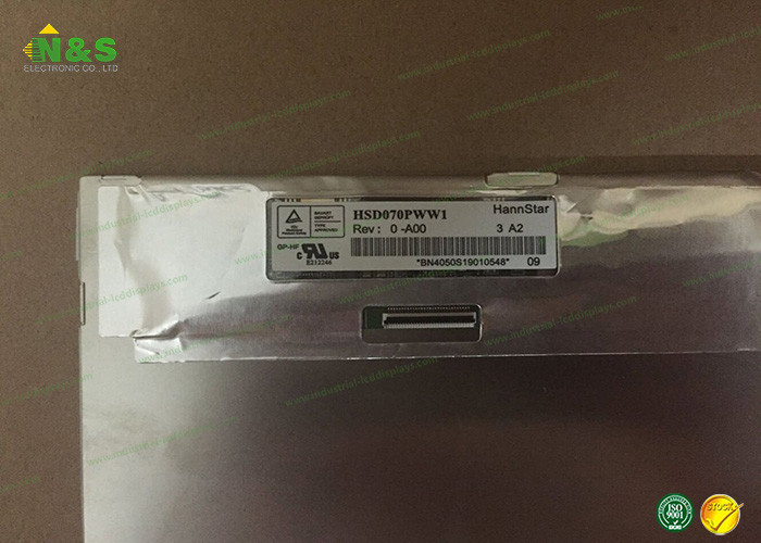 HSD070PWW1-A00 HannStar 7.0 inch Normally Black with 150.72×94.2 mm