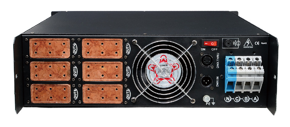 stage lighting stage effect equipment 6-way digital dimming silicon box power supply