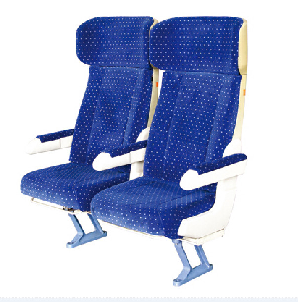 Soft VIP Train Leather Bus Seats , Luxurybus Passenger Seat With Armrest