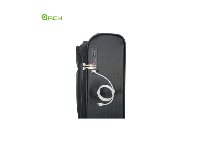 Carbon Material TSA Cable Lock Trolley Checked Luggage Bag