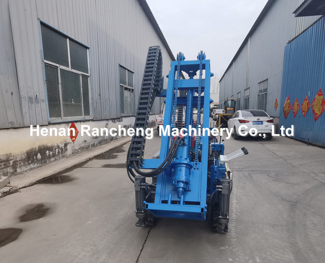 30m Deep Solar Pile Driver Equipment With 25HP Diesel Engine