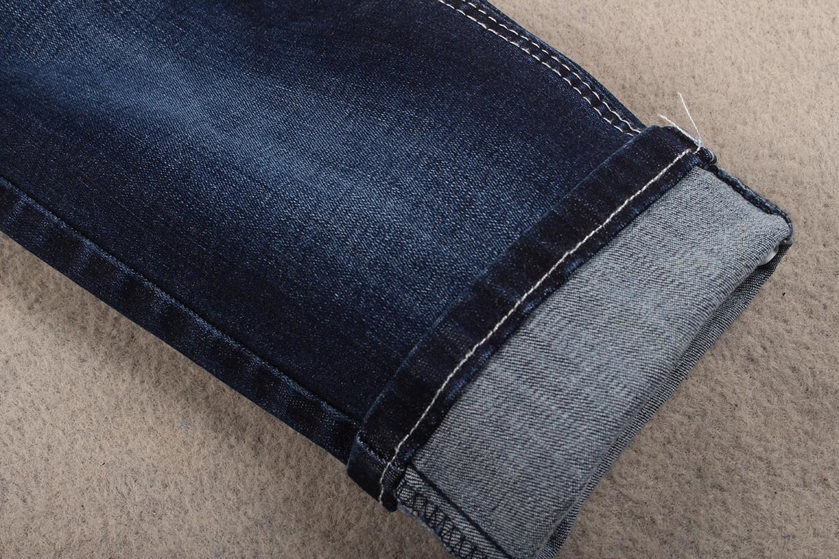 339 Gsm 10 Oz Soft Touch Indigo Cotton Slub Elastic Denim Fabric Blue Jeans Material