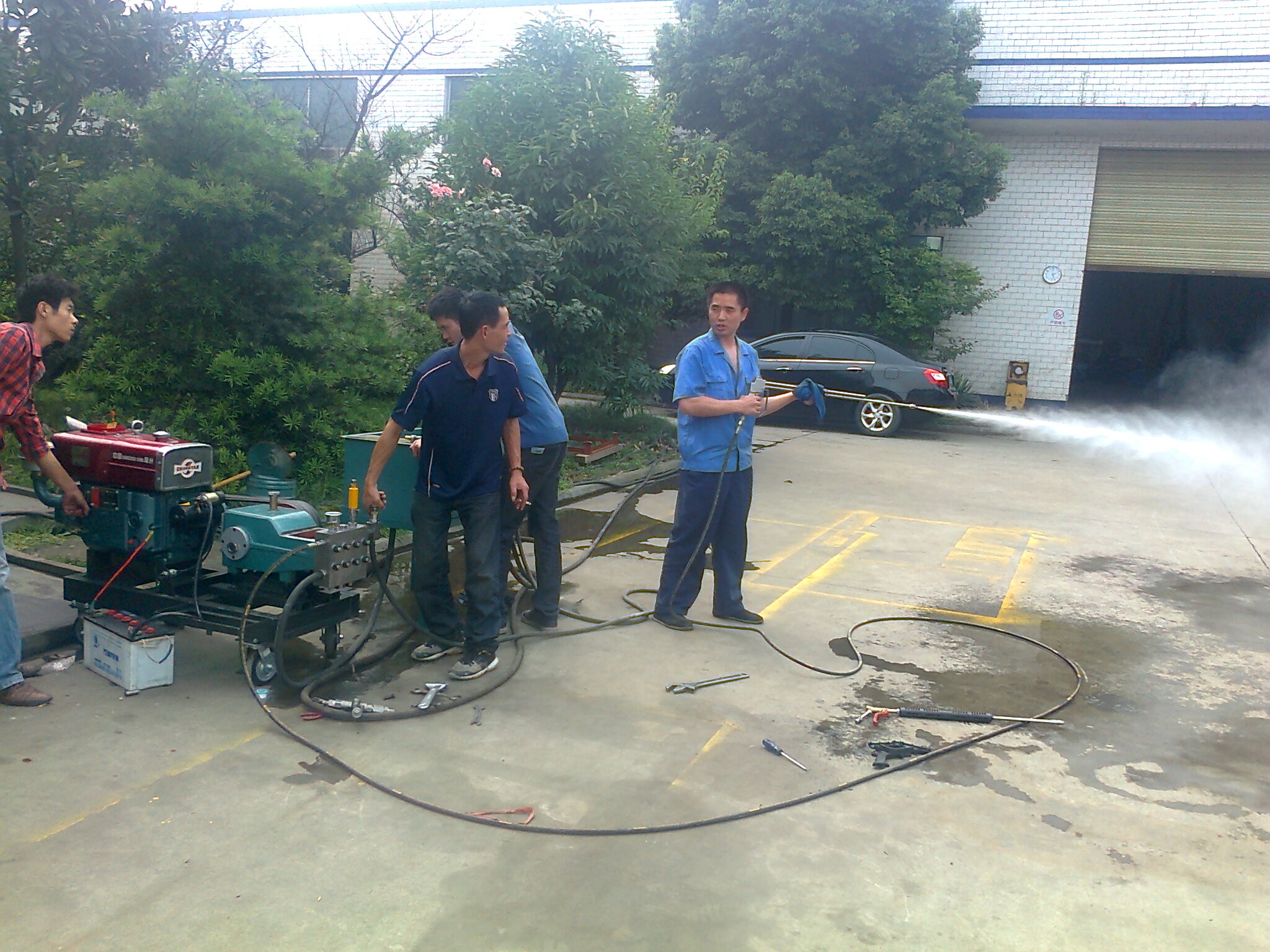120L/ Min Water Jet Washer Dump Gun High Pressure With Trigger Anti Corrosion