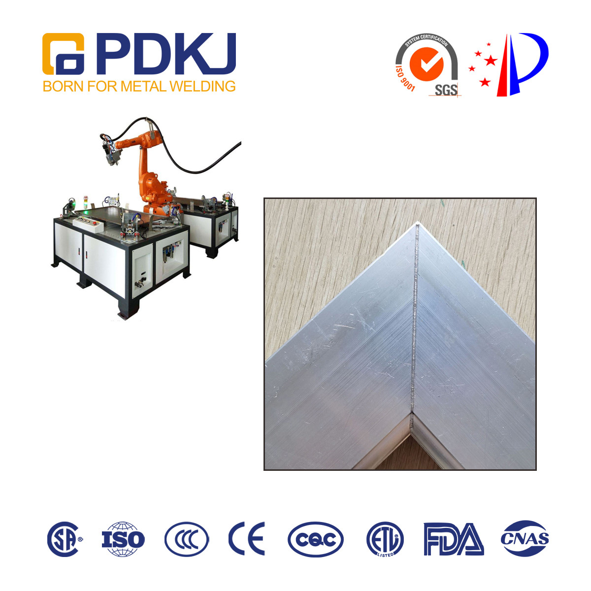 SW Continuous Fiber Laser Automatic Welding Robot Workstation Complex Parts