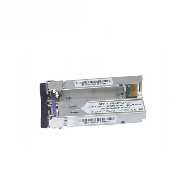 Tx SFP Bidi 120km TX1490nm/RX1550nm 1.25G SFP Module TX1550nm/RX1490nm
