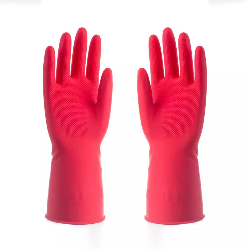 Acid Oil Chemical Etching Double Rubber Safety Protective Gloves Industrial