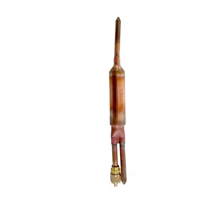 Refrigeration Parts Welding Copper Filter Drier With Access Valve 100% 0.12