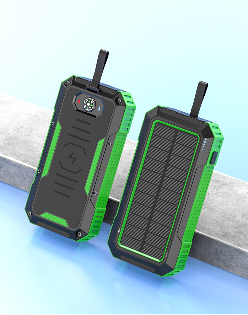 15W Output Power Private Mold Wireless Charging Solar Power Bank for iPhone 30000mAh