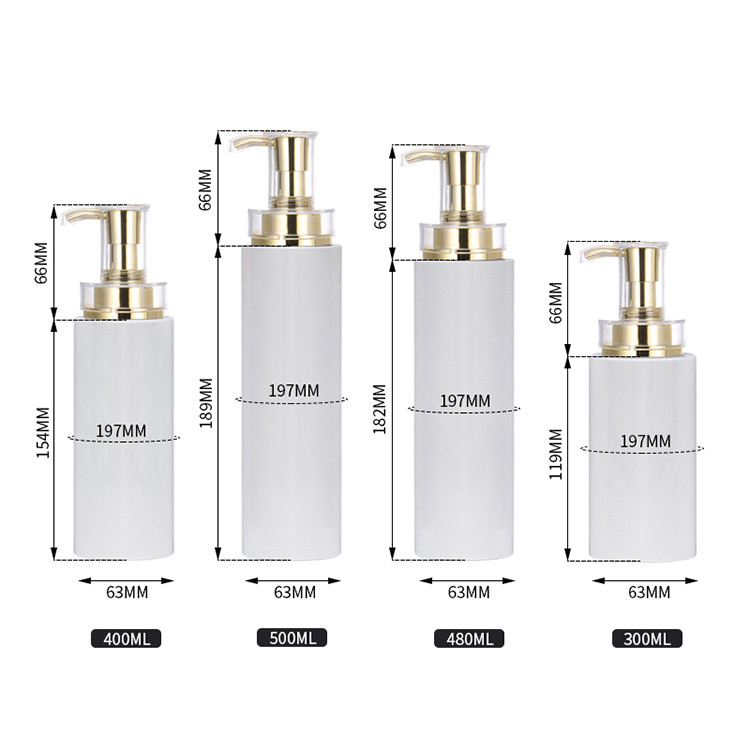 Plastic Empty 8 Oz Lotion Bottles Hot Stamping Surface Recyclable