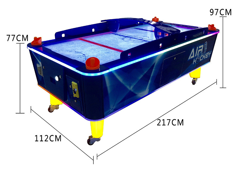 Big Flat air Hockey Table Arcade Machine Superior Custom Purple