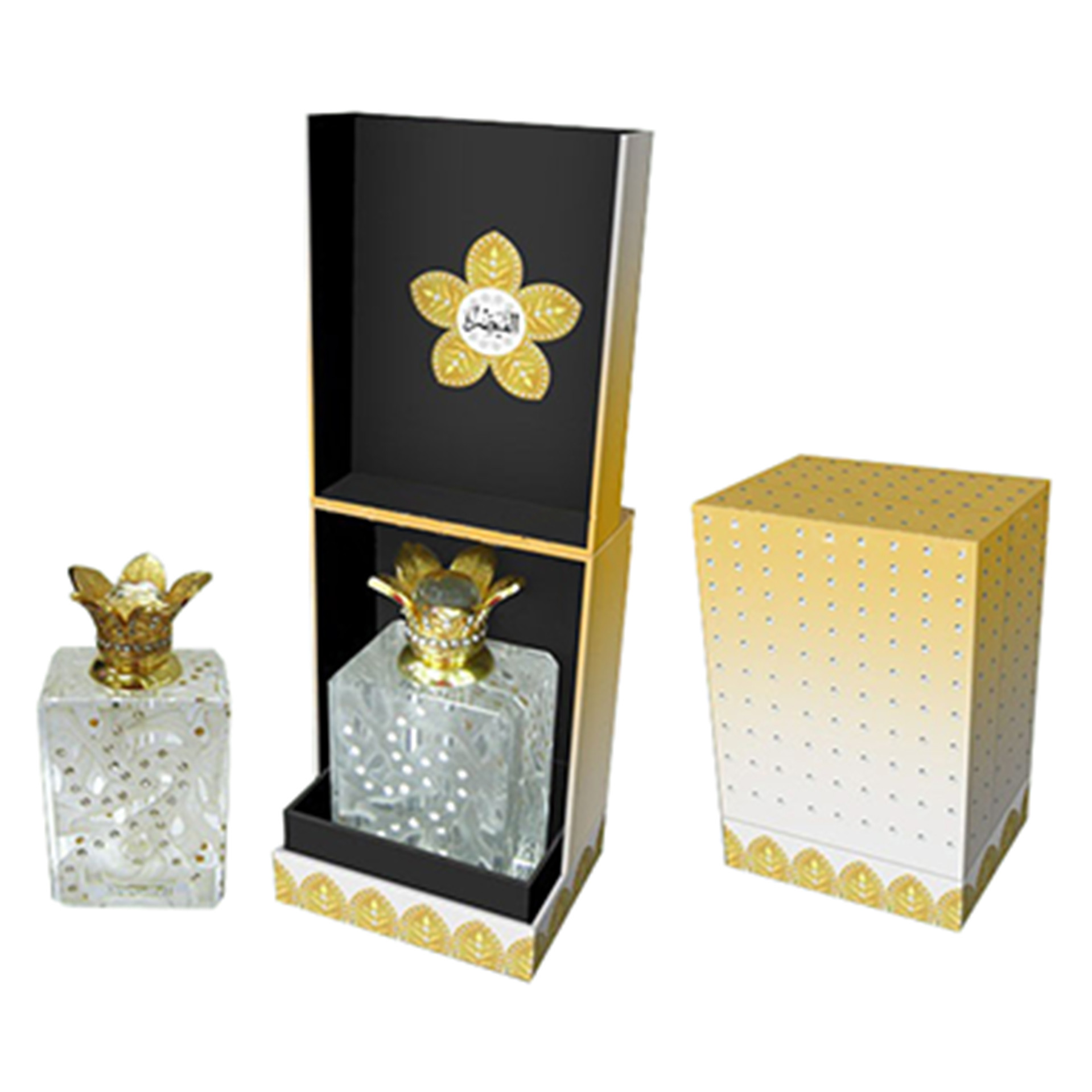 CMYK Perfume Packaging Box Hinged Lid Custom Perfume Boxes