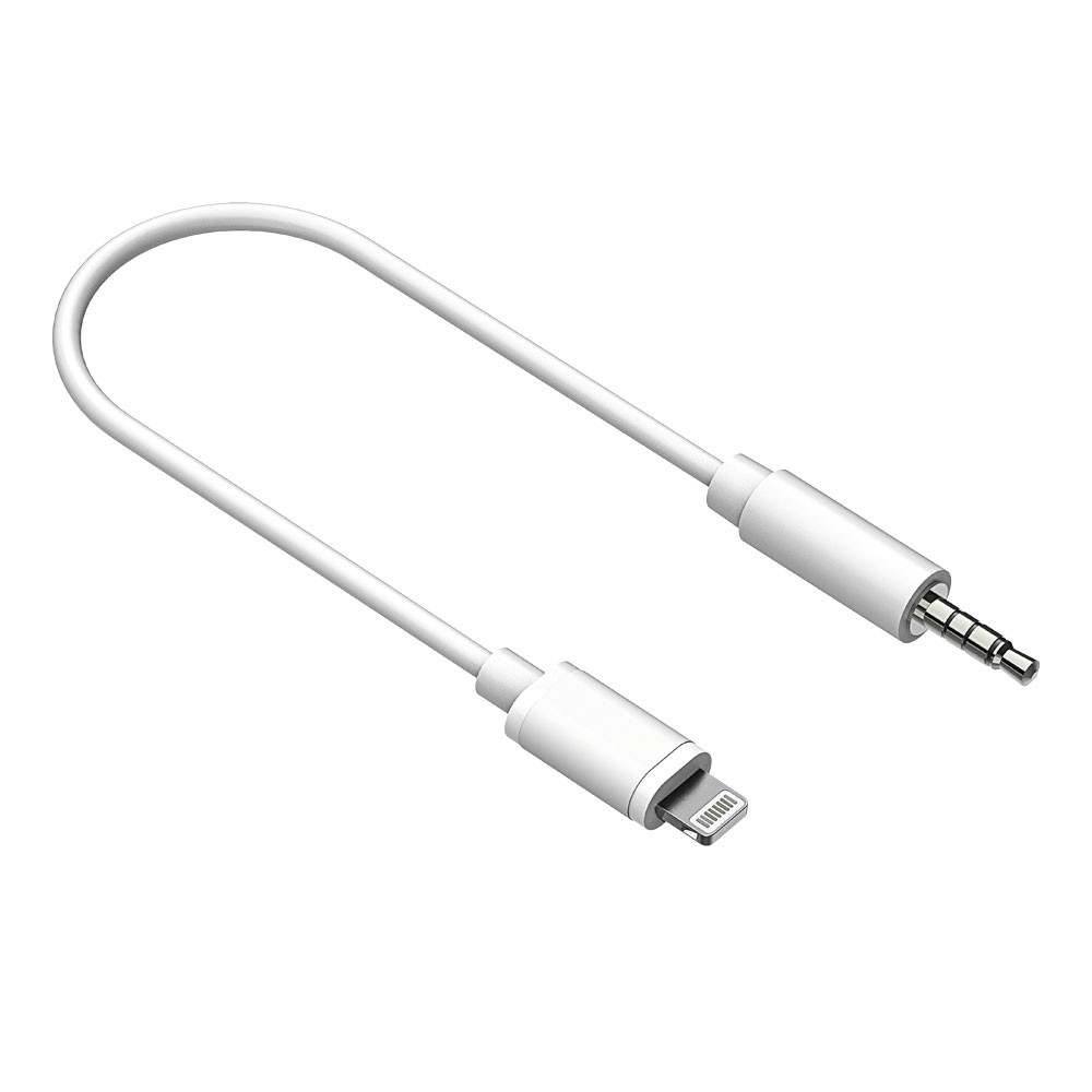 Lightning To 3.5mm Male Audio And Video Cable For Car TPE Material