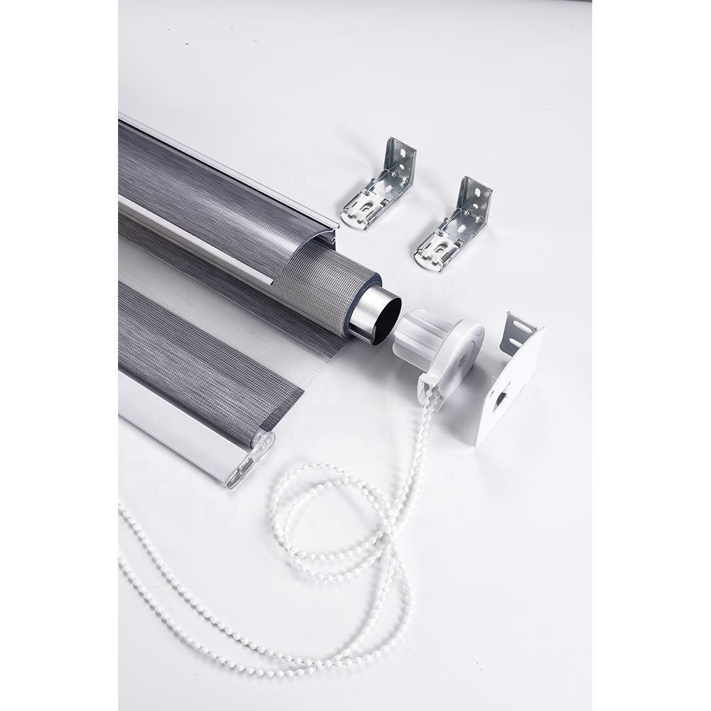 Eco Friendly Indoor Manual Day And Night Zebra Roller Blind Customized