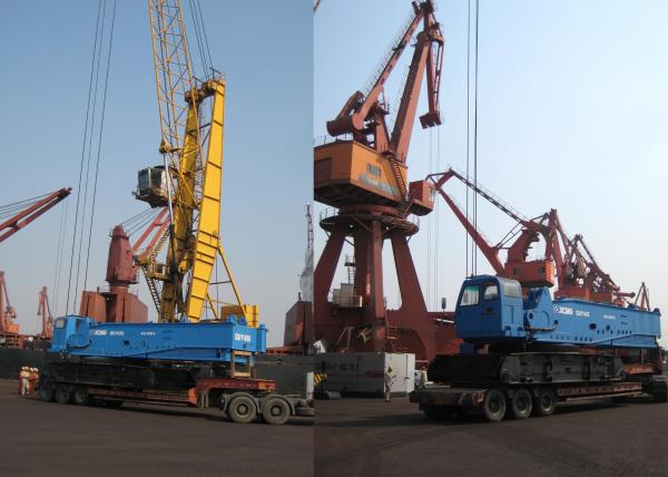 Quality Heavy Lifting QUY450 Hydraulic Crawler Crane, 60 Ton And Jib Length 35m for sale