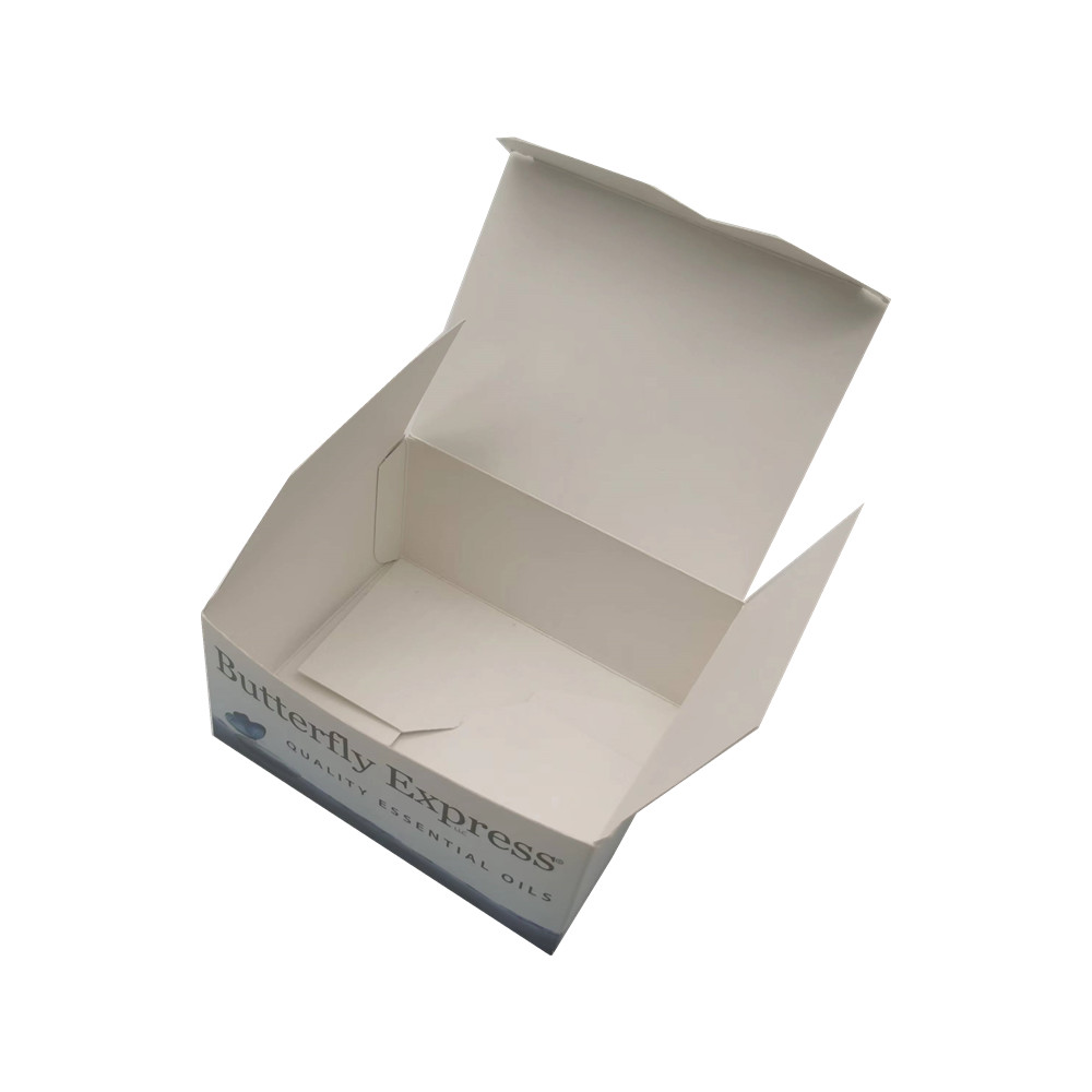 Custom Matte Varnish Small Cosmetic Box Folded Candle Packaging