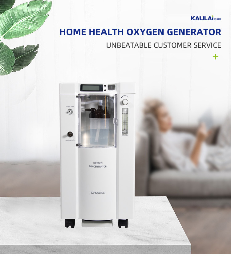 LCD Screen Medical Oxygen Concentrator Machine Household Portable Oxygen Concentrator