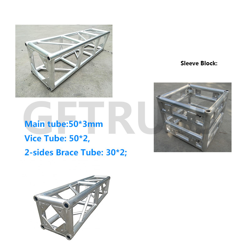 Heavy Duty Bolt 3m Aluminum Square Truss For Outdoor Concert