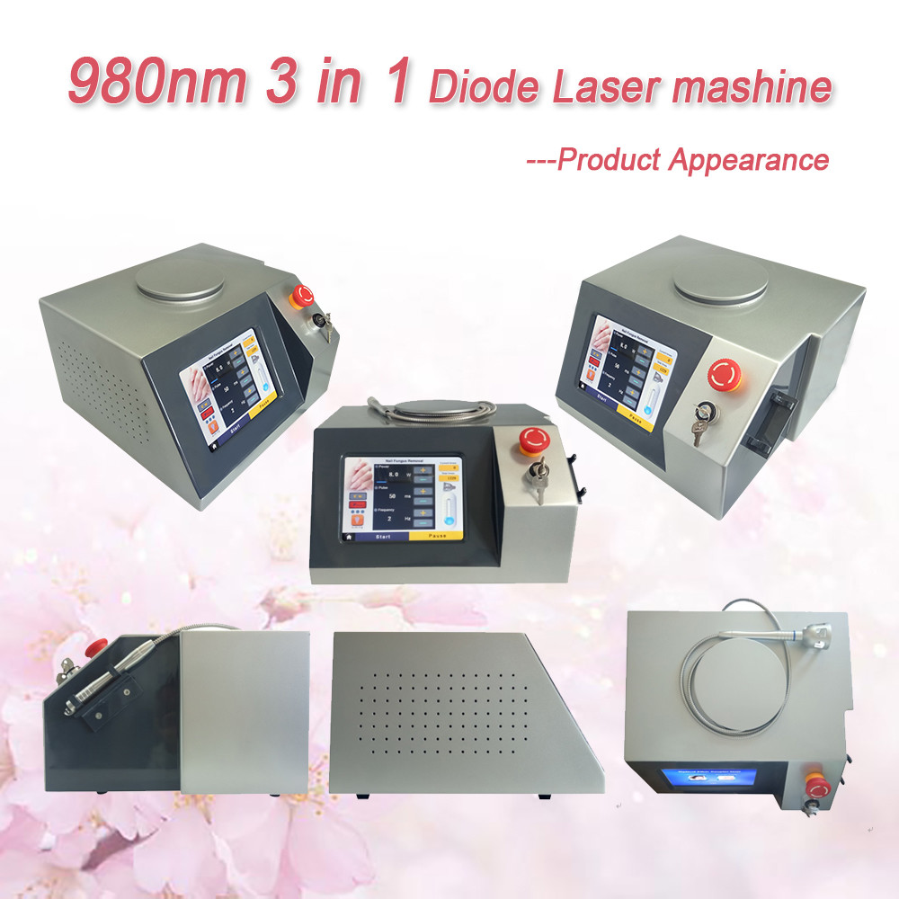 980nm beauty equipment vascular remover vascular cleaner spider veins removal