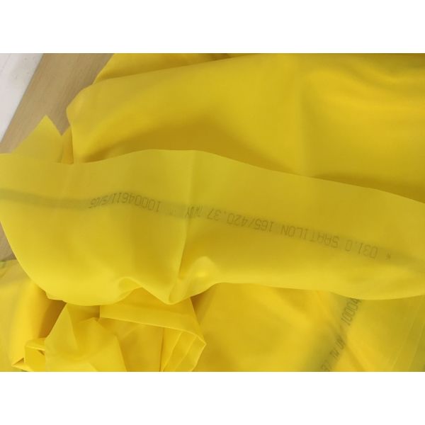 Yellow 100% Nylon Screen Mesh , 20N - 40N Nylon Filter Cloth Mesh 150T 165T