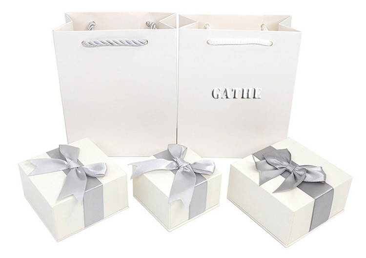 Lid And Base 900gsm Grey Board Luxury Jewelry Box Necklace Packaging