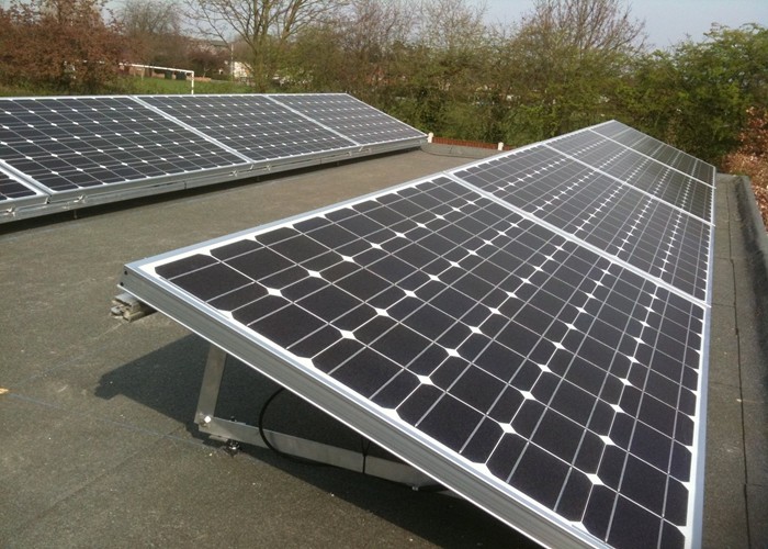 Aluminum 6005 T5 Flat Roof Solar Mounting System 3000W 5000W