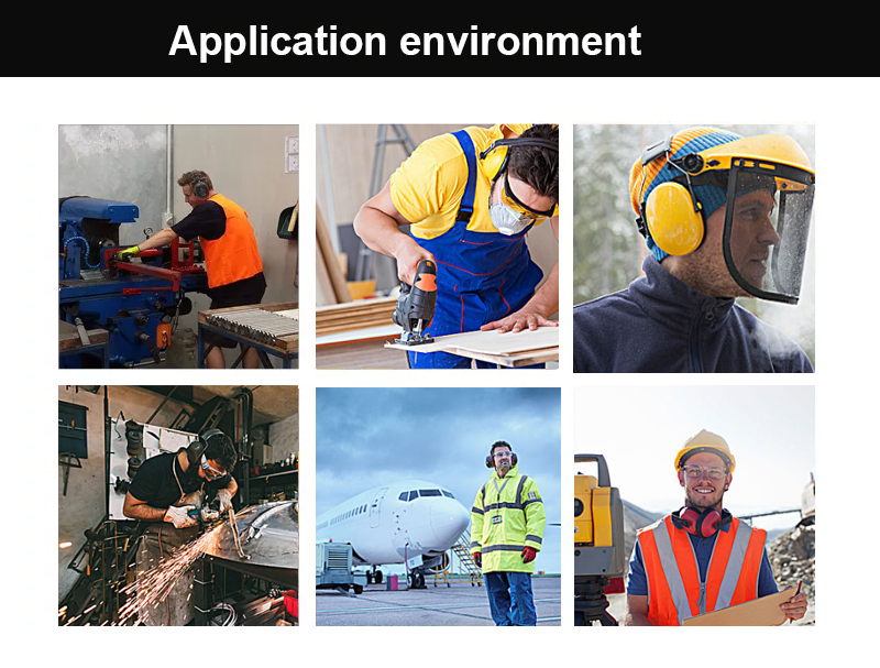 EM124 CE EN352 ANSI AS/NZS Approval 31dB Industry Safety Earmuffs for Noise Reduction