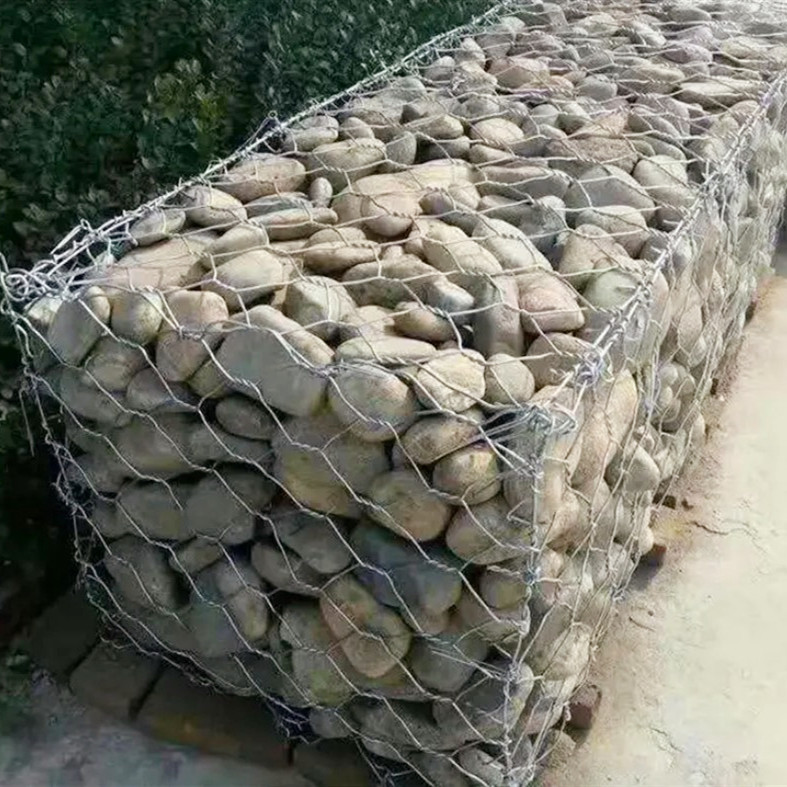 Erosion Control Twisted Gabion Stone Cage 1mx1mx2m