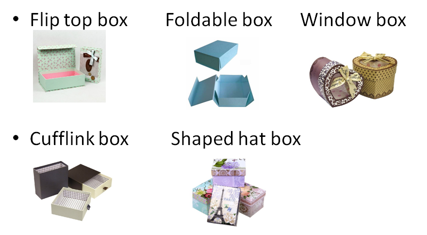 Colorful Custom Handmade Cardboard Boxes With Logo Silver Hot Stamping