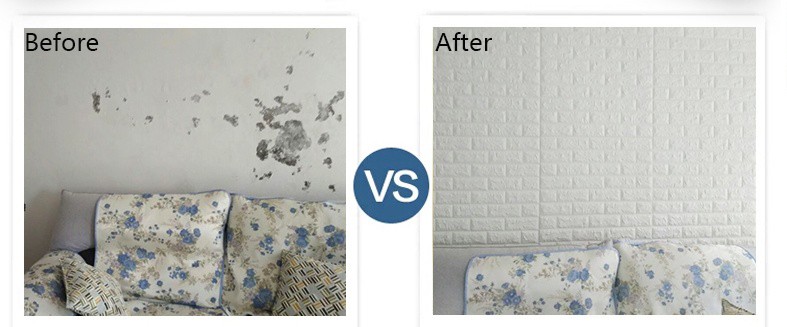 Interior Wallpaper Wood Grain PE Foam 3D Decoration Wall Coating Sticker with Anti-Static Function