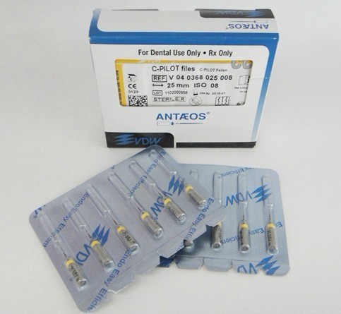 Custom C Pilot Files With Pre - Mounted Silicone Stoppers , Dental Endodontic Instruments