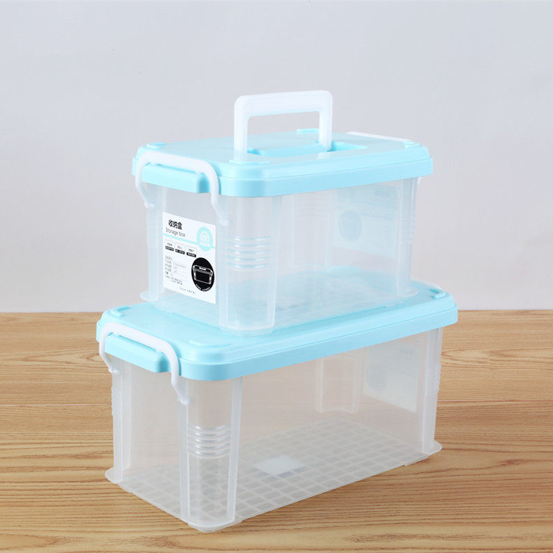 Stacking Clear Plastic Stacking Storage Boxes Bins With Lid