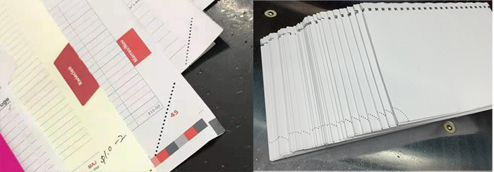 Page Tear-Off Perforation Paper Corners Perforating Machine For Hard Cover Books Diaries