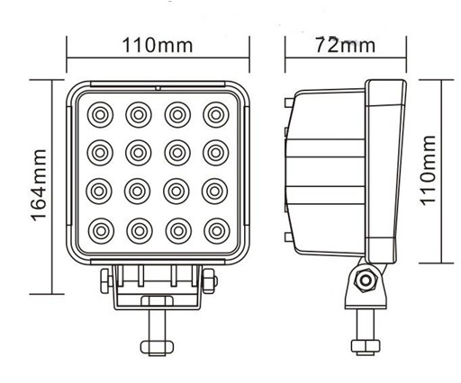 BB-26（Epistar/CREE led work light)-48W