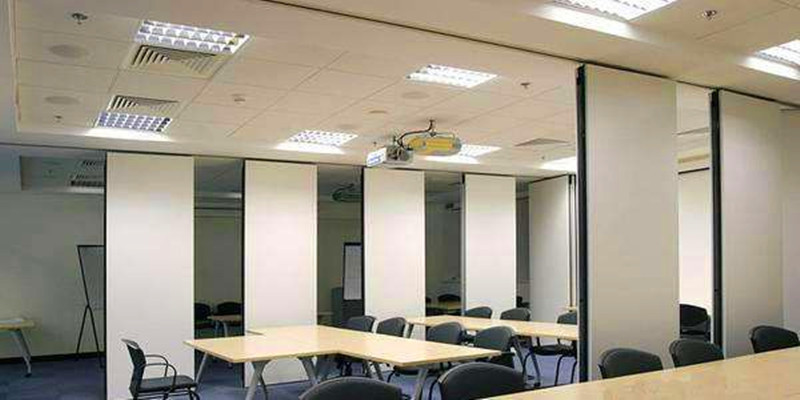 Meeting Room Folding Doors Full Height Office Partition Commercial Mobile Walls