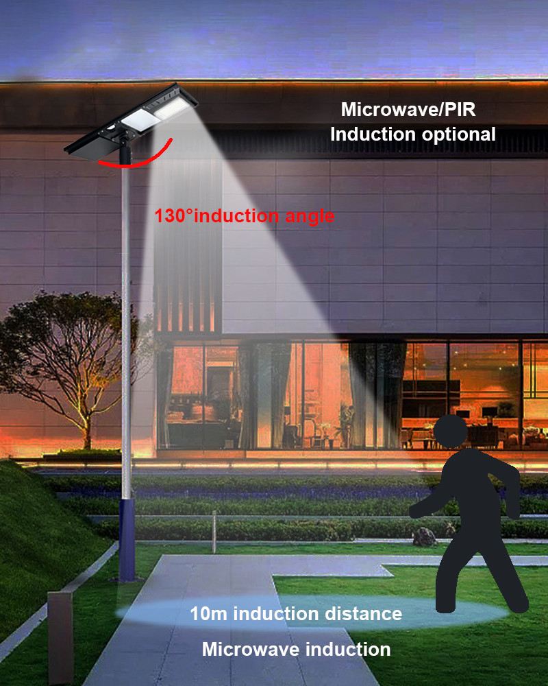100w 120w 150w AIO Solar Street Light Solar Smart Street Light Self Cleaning