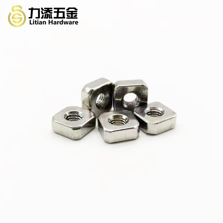 M2.5 M6 Metal Hex Nut Galvanized Stainless Steel Material Din 557