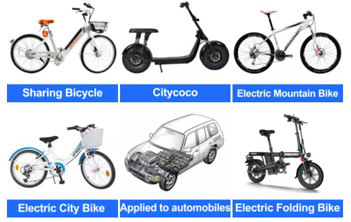 36v Electric Vehicle Motorcycle Battery Pack 6AH 9AH 12AH 13AH
