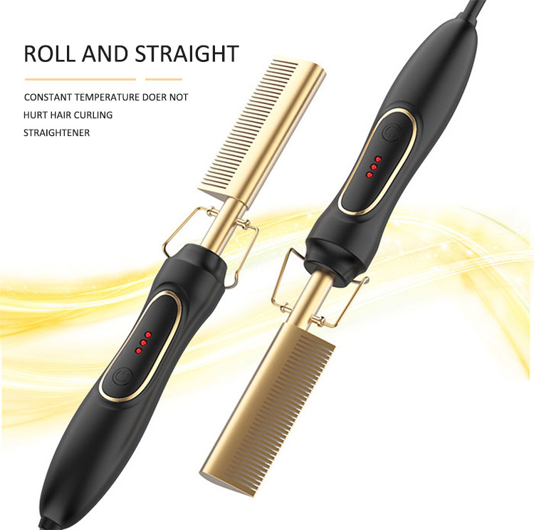 45W Professional Electric Hot Comb Aluminium Alloy Ceramic CE ROHS Certificate
