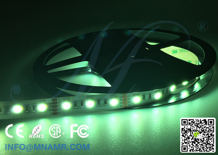 Wireless IR RF Wifi Remote Control LED Strip Lights 12V 24V 15watts Changeable Color RGB and Cold White Holiday Lighting