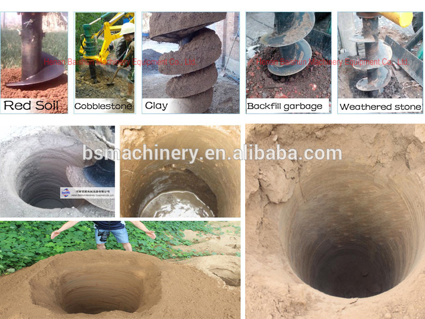Earth Auger Drill Truck Crane Hole Drill Earth Auger Bore Pile Machine