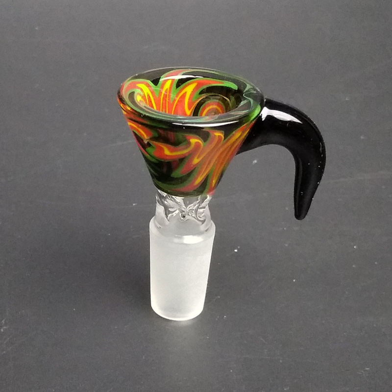 Daily Use Glass Bongs Accessories Funnel Slide Piece With 14mm Male Joint