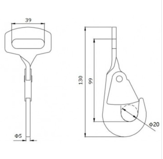 3000KG 1.5 Inch Twisted Flat Hook Tie Down Straps